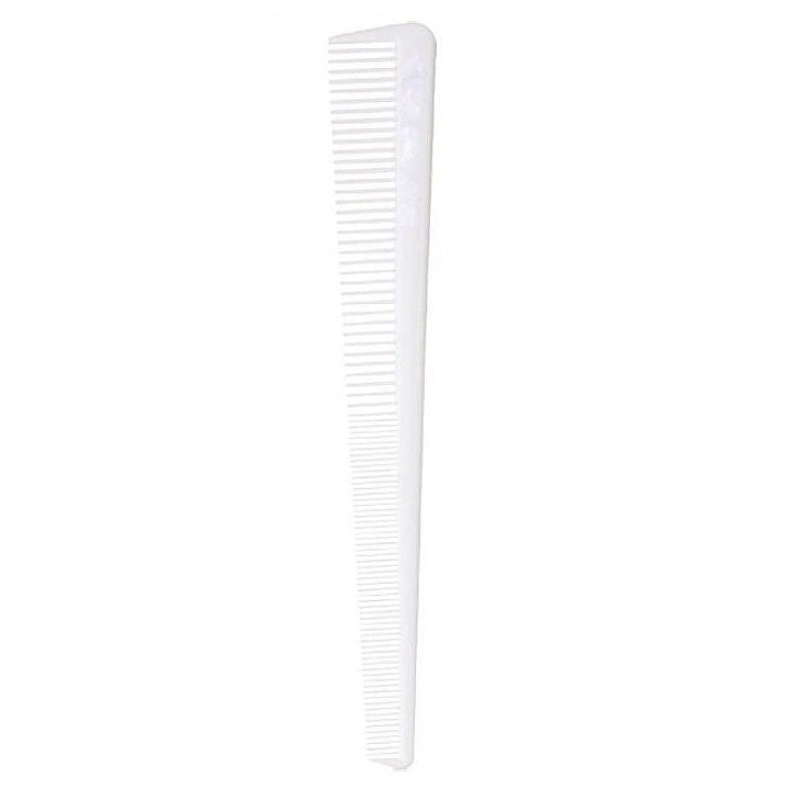 Small thin Hair Comb, White for hair dressing