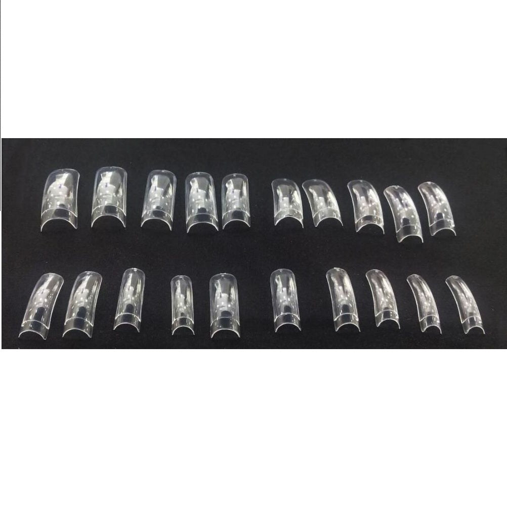 Crisnail Clear Transparent False Acrylic Nail Art Tips(20PCS assorted) nail tips