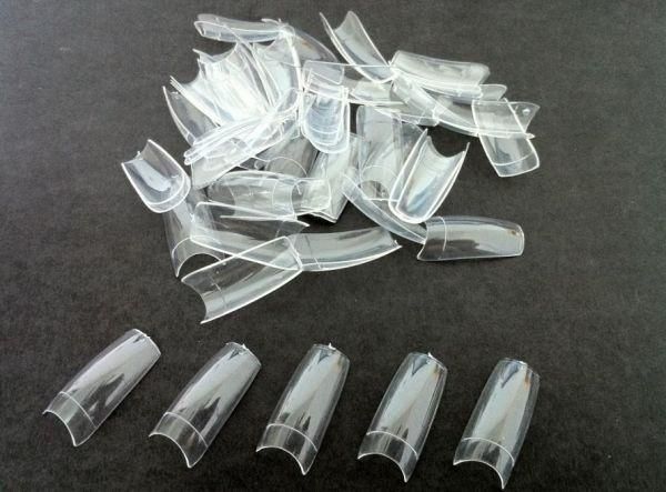 Crisnail Clear Transparent False Acrylic Nail Art Tips(20PCS assorted) nail tips