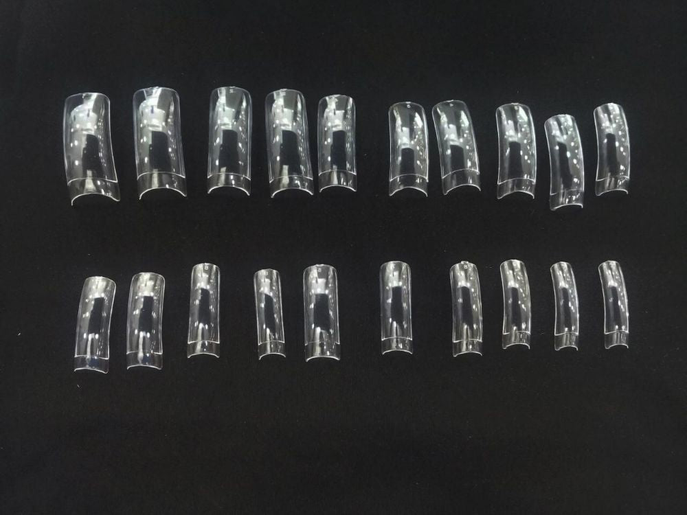 Crisnail Clear Transparent False Acrylic Nail Art Tips(20PCS assorted) nail tips