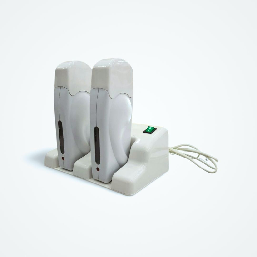 Double Cartridge Wax Warmer Machine — Kit Duo Basic White (100g) | Made in Italy