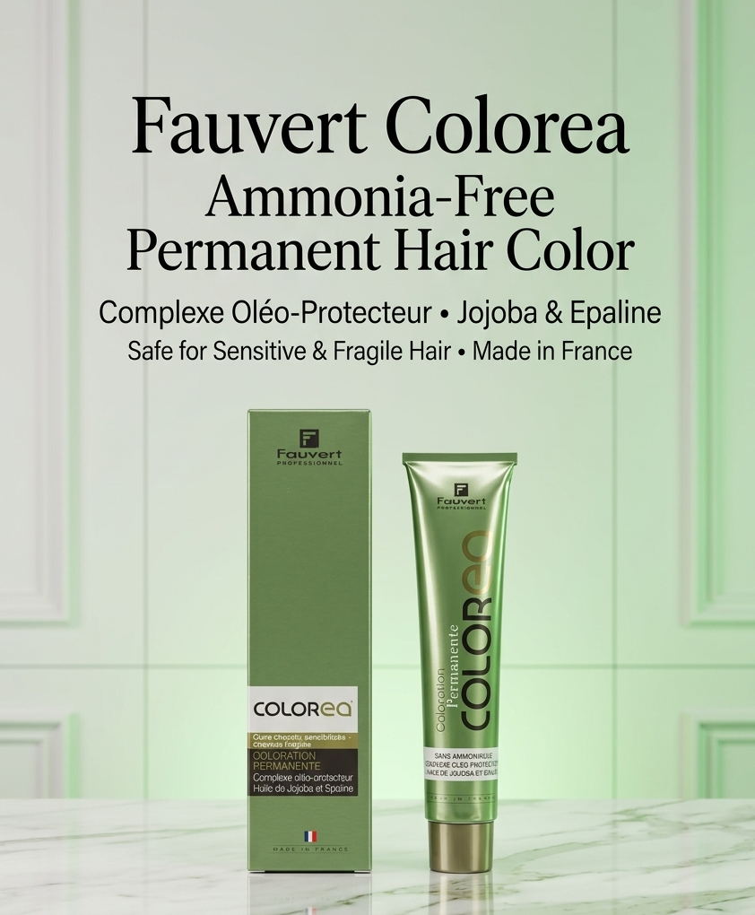 Fauvert Professionnel Colorea 7/771 Cold Chestnut Blonde Cuivre Profond Hair Color 100ml – Professional Permanent Hair Dye Made in France