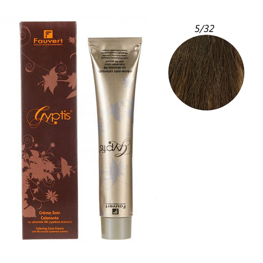 Fauvert Permanent Natural hair color 5/32 Golden Violet Light Brown