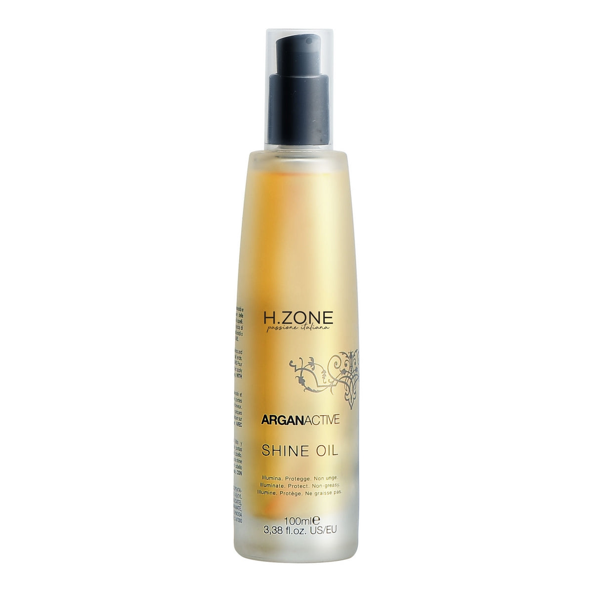 Quality effective hair care shine oil for dry and damaged hair added sun protection