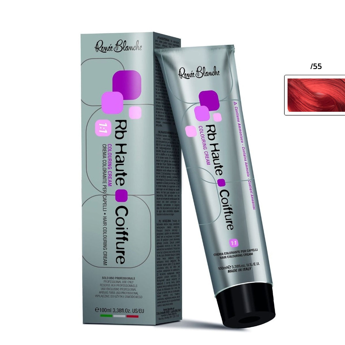 Permanent dye, hair color Intensifier Red, 100 ml- Italy