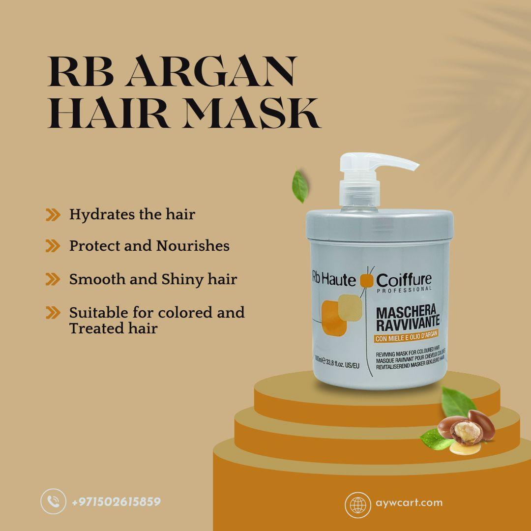 Renee Blanche Hair Color Protecting Reviving Hair Mask with Argan and Honey for Colored and Treated hair - 1000ml
