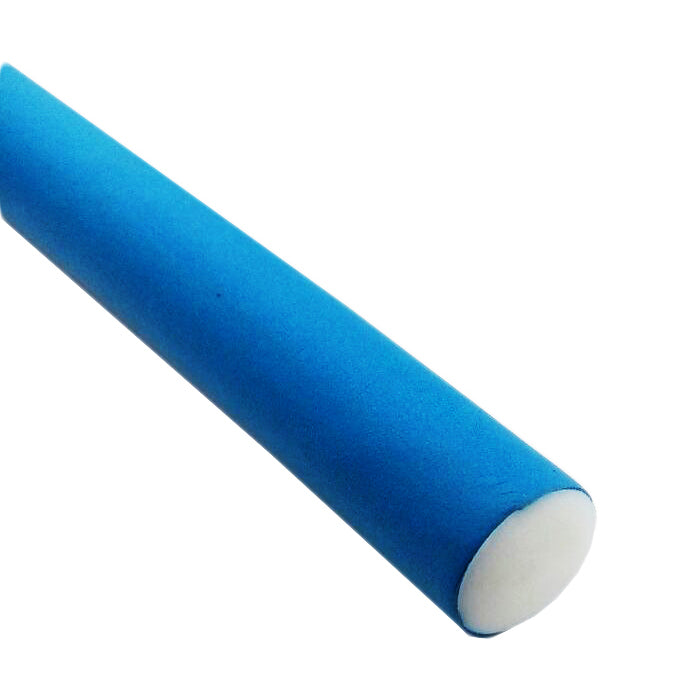 Blue Long Flexible Twist-flexible Hair Roller soft foam curler- 12pc