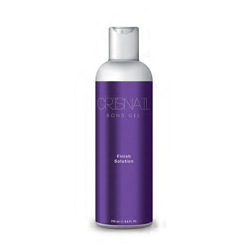 Crisnail Bond Gel Finish Solution 250ml – Final Cleanser for Gel Nails (Made in Spain)