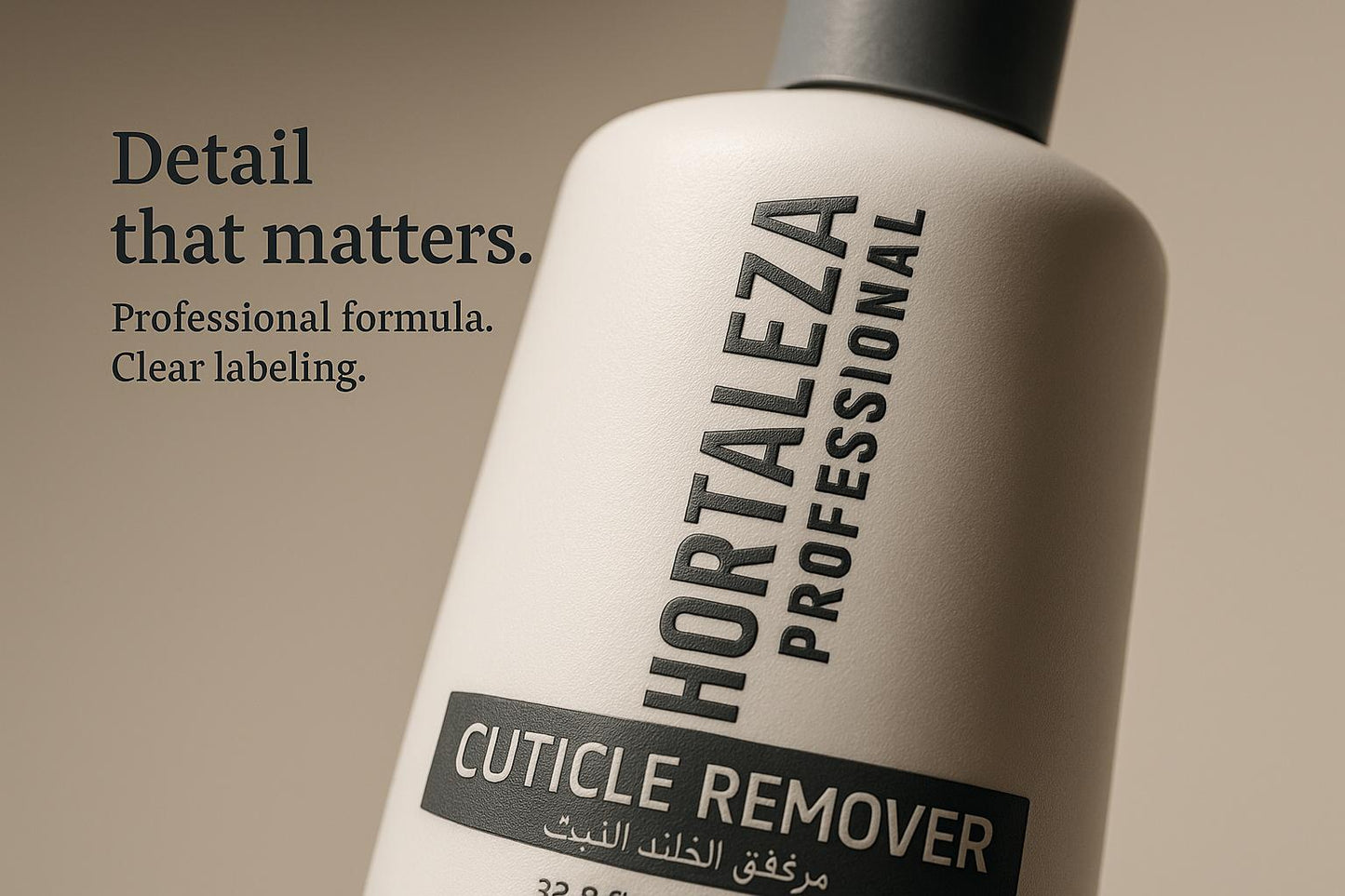 Hortaleza Professional Cuticle Remover White 1000ml – Fast & Safe for Natural and Artificial Nails