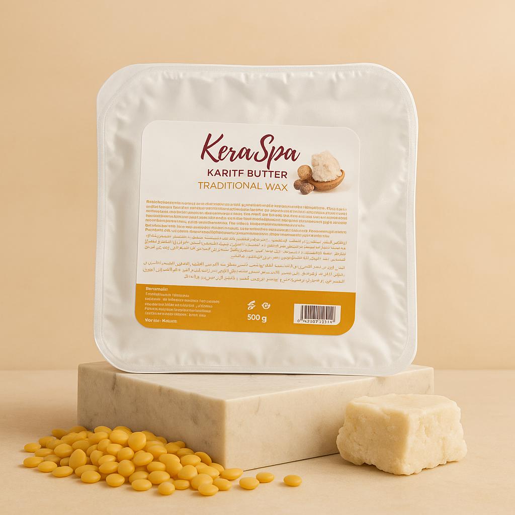 Keraspa Karité (Shea) Butter Film Wax 2*500g — Traditional Hot / Hard Wax | Professional Salon