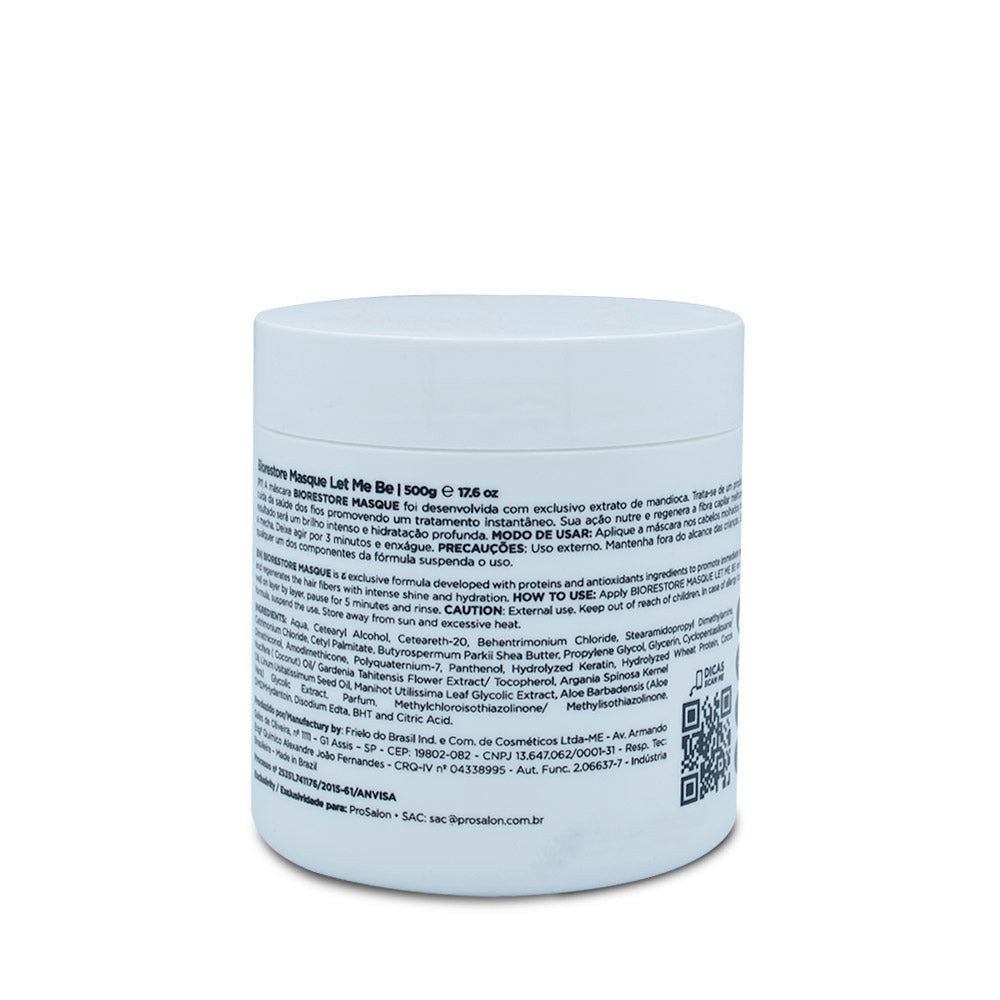 Let Me Be Biorestore Hair Mask - Let Me Be Protein Biorestore Hair Mask 500g - Brazil