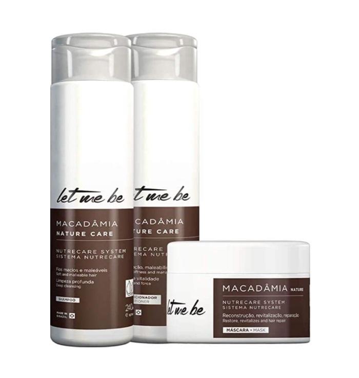 Let Me Be - Macadamia Shampoo and Conditioner, Mask Home care kit - Daily care kit - 240ml*3