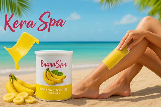 banana smoothie hair removal strip wax by keraspa