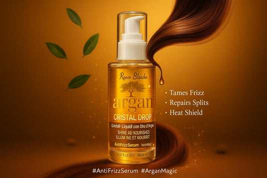 anti-frizzy hair care serum for men and women