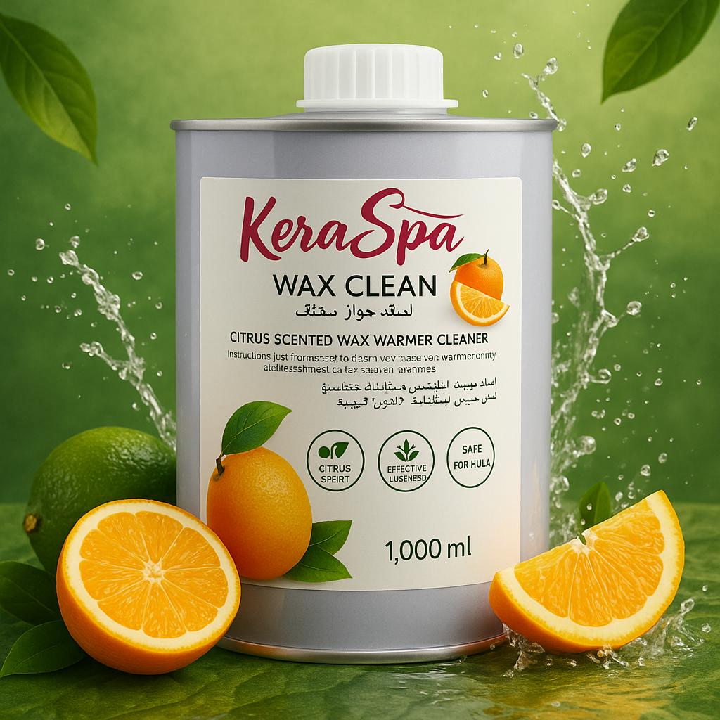KeraSpa Wax Clean citrus scented wax warmer cleaner with oranges 
