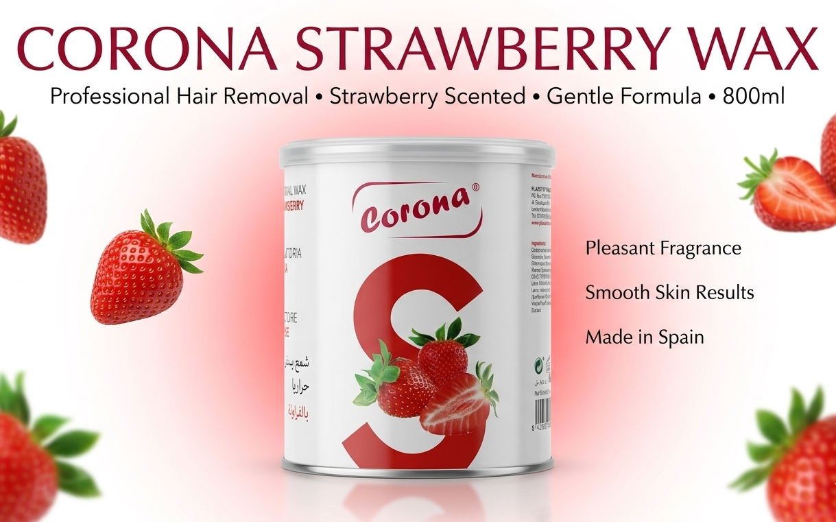 Corona  Strawberry Wax, Hair removal wax - 800 Ml- Spain