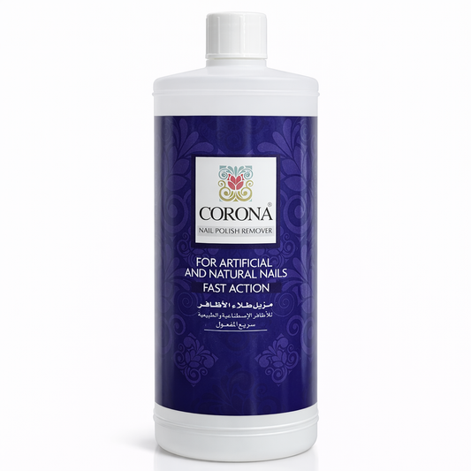Strong Nail Polish Remover by Corona 1000ml – Clear, Fast-Action Formula for Natural & Acrylic Nails
