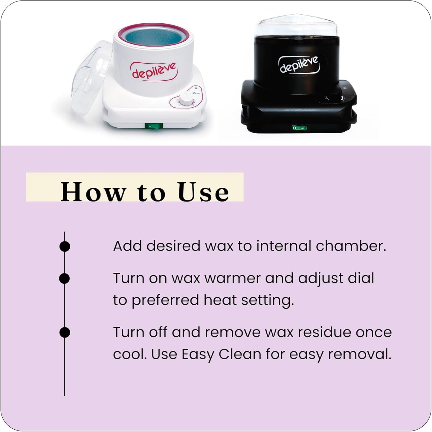 Depileve Wax Warmer Kit- 800 Gm, Hair removal wax Machine