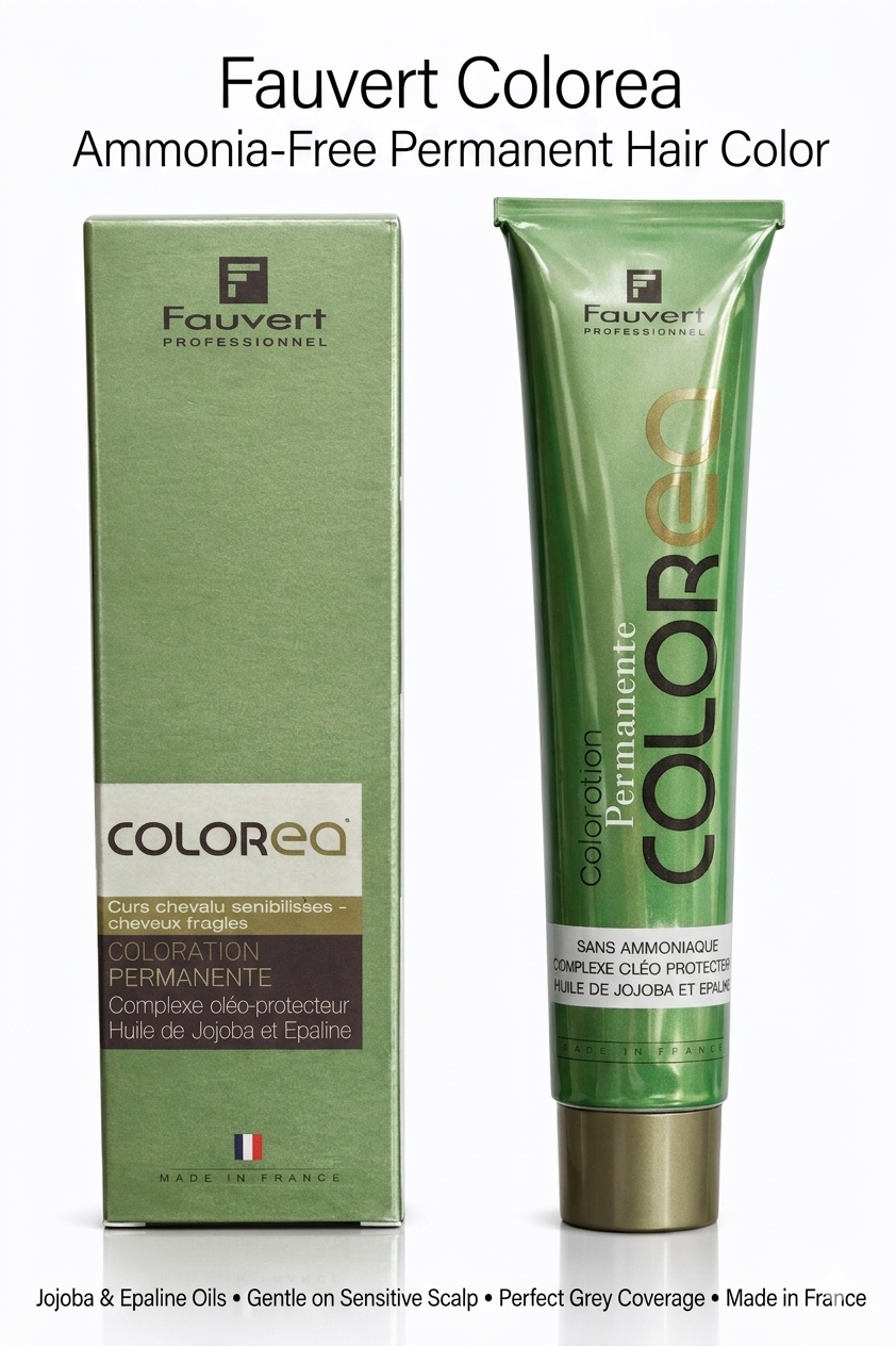 Fauvert Professionnel Colorea 7/771 Cold Chestnut Blonde Cuivre Profond Hair Color 100ml – Professional Permanent Hair Dye Made in France