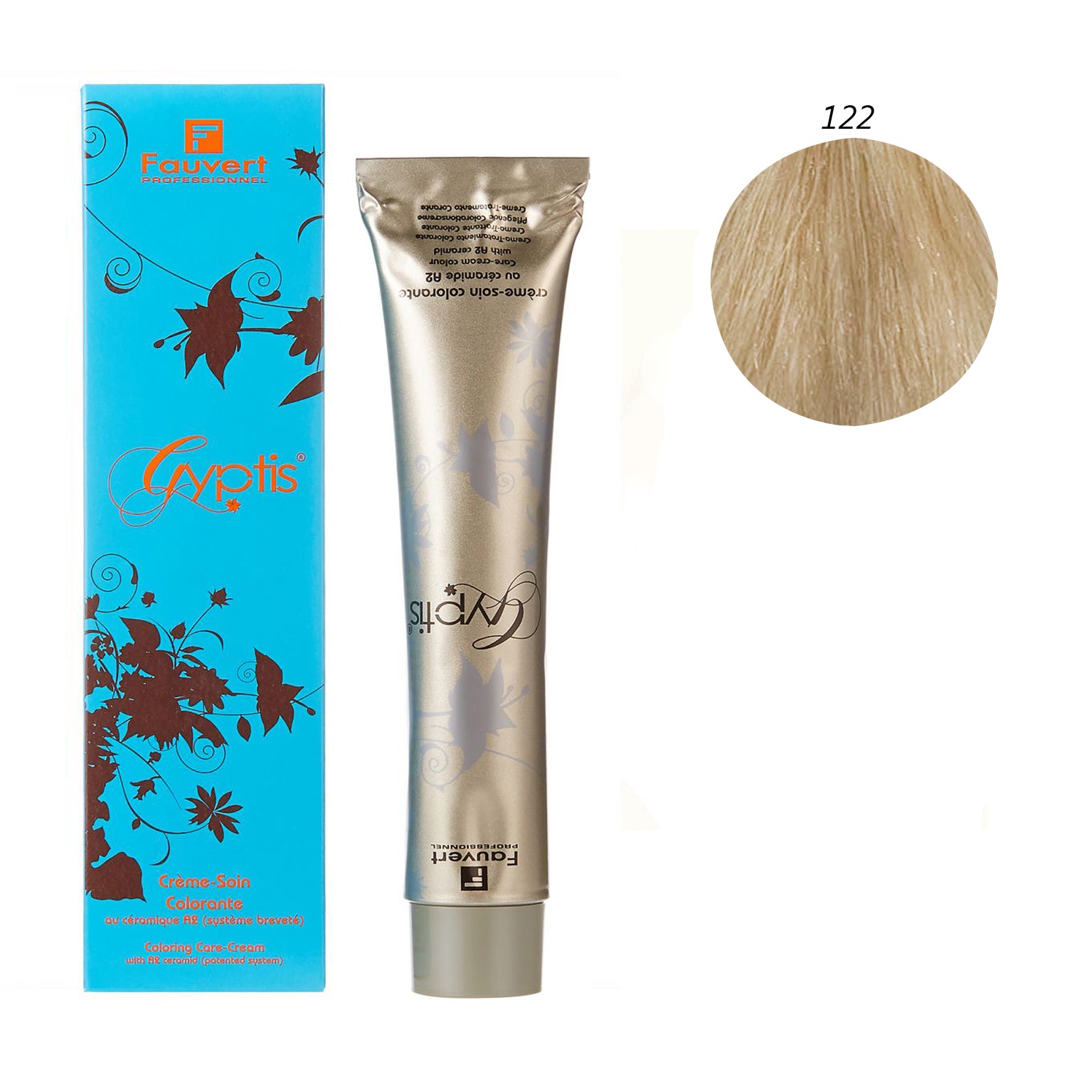 Fauvert Gyptis Hair Color - 122 Frosted blonde Hi lift blonde