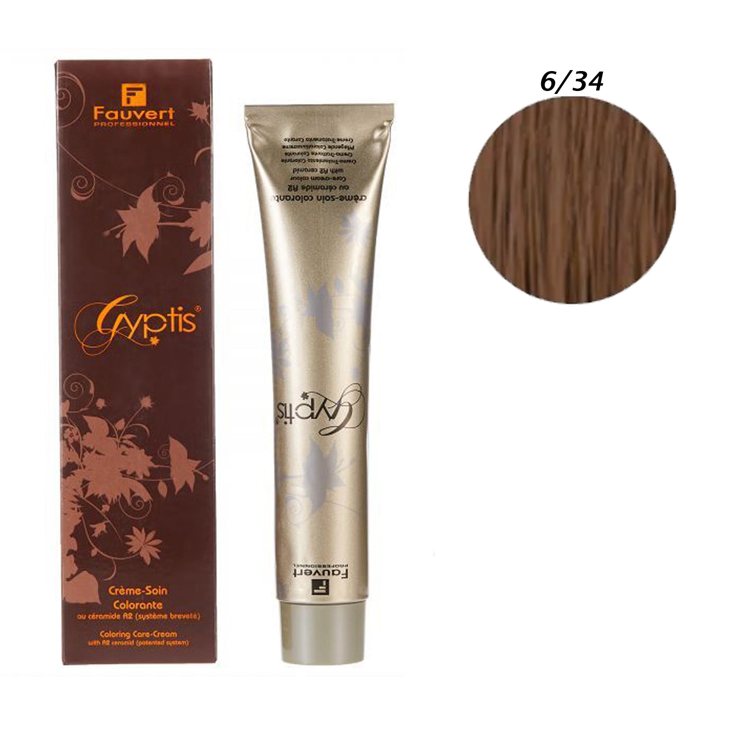 fauvert hair color 6/34 Copper Golden Dark Blond