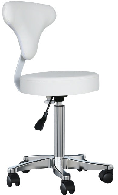 Hydraulic Beauty Salon Styling Stool with Backrest – Model HZ-6057E