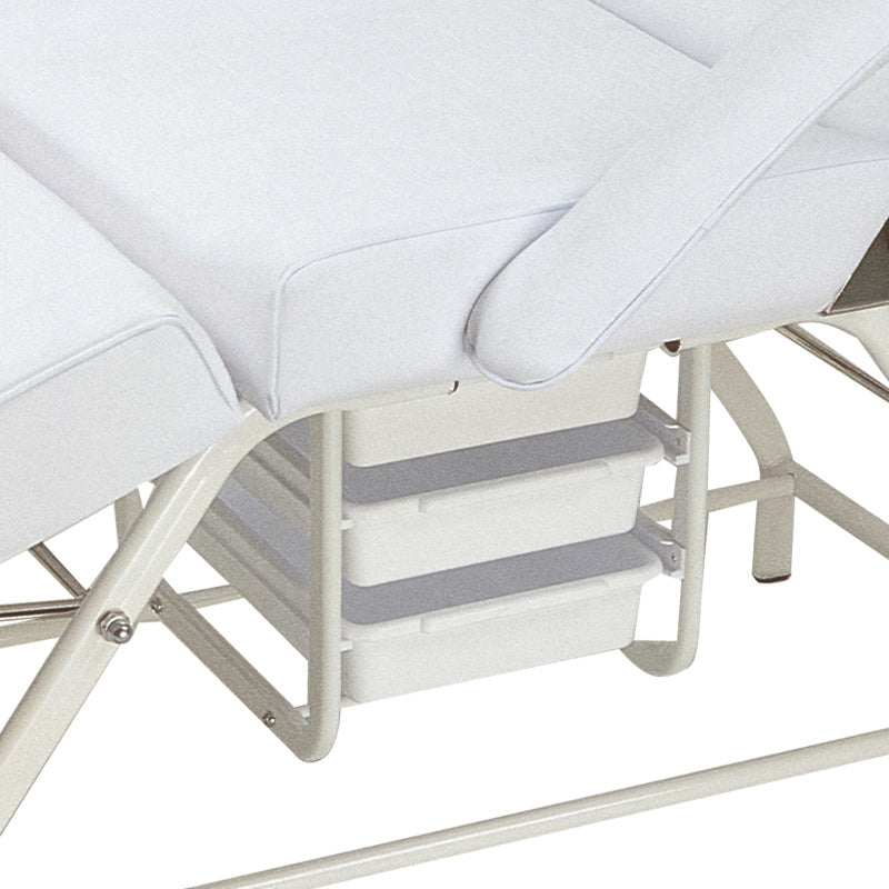 Professional Facial Treatment Bed HZ-3557 – Multifunctional Beauty Salon Bed with Adjustable Backrest, Footrest & 3 Storage Drawers