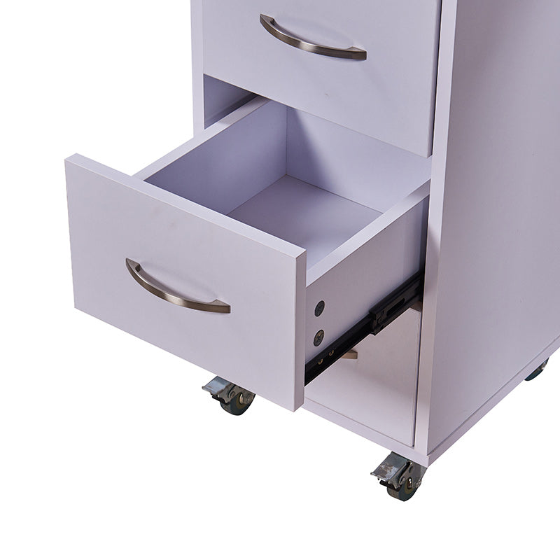 Built-in dust collector on professional manicure workstation