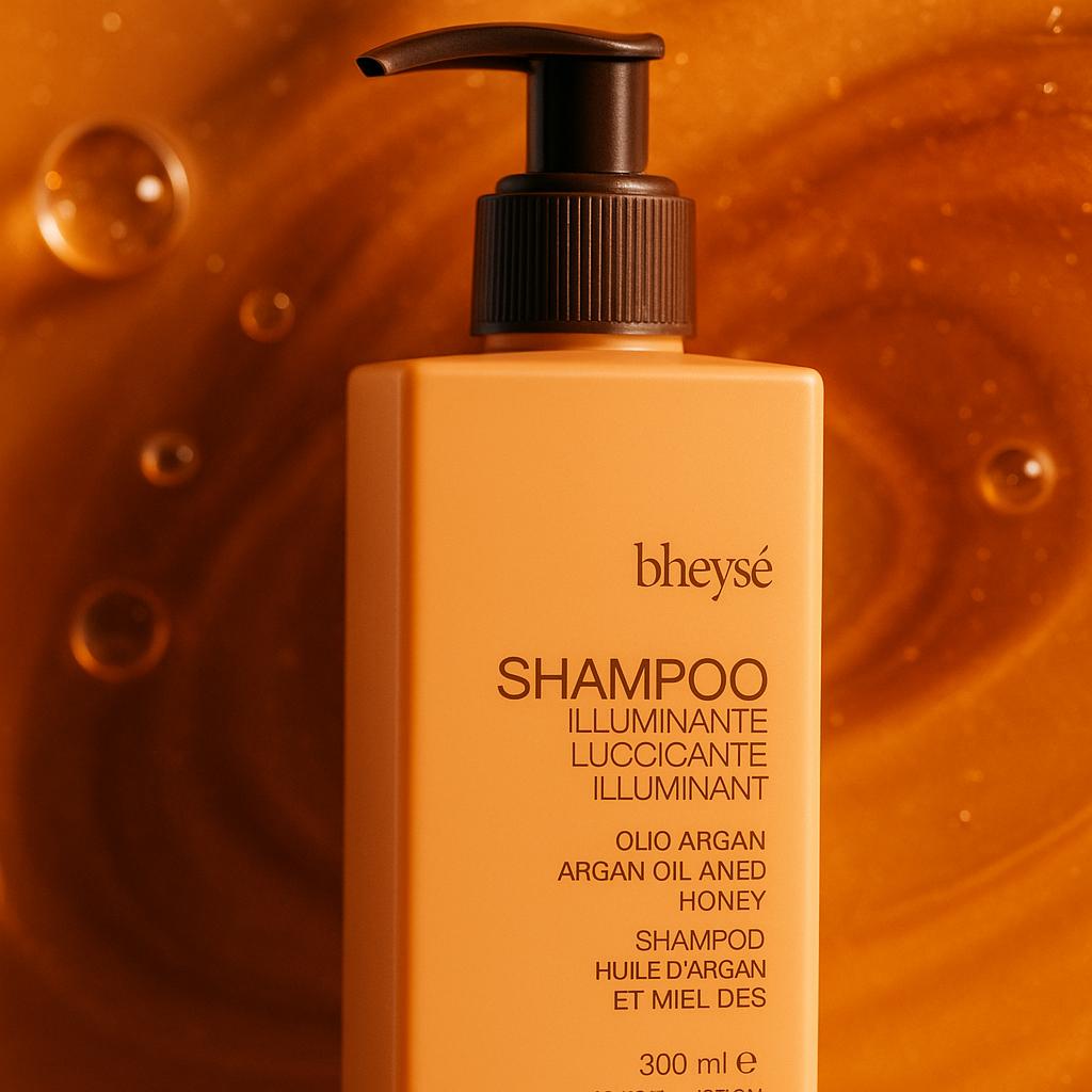 Bheysé Illuminating Shampoo for Coloured & Treated Hair 300ml – Italian Professional with Argan Oil & Honey | Protects Color, Boosts Radiant Shine & Softness