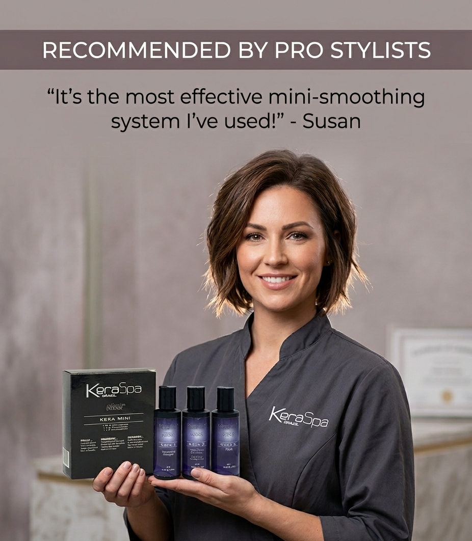 Keraspa Brazil Keratin Smoothing Treatment, kera1, kera2, kera3 -Mini Kit-60ml