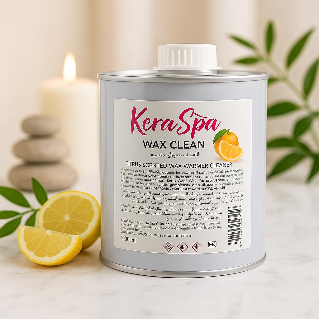 keraspa easy clean wax warmer liquid for effective wax cleaning