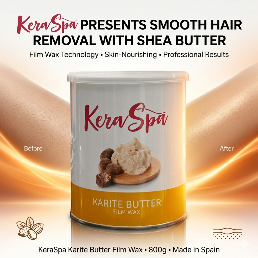 KeraSpa Karite Butter film wax, Professional hair removal wax - Spain