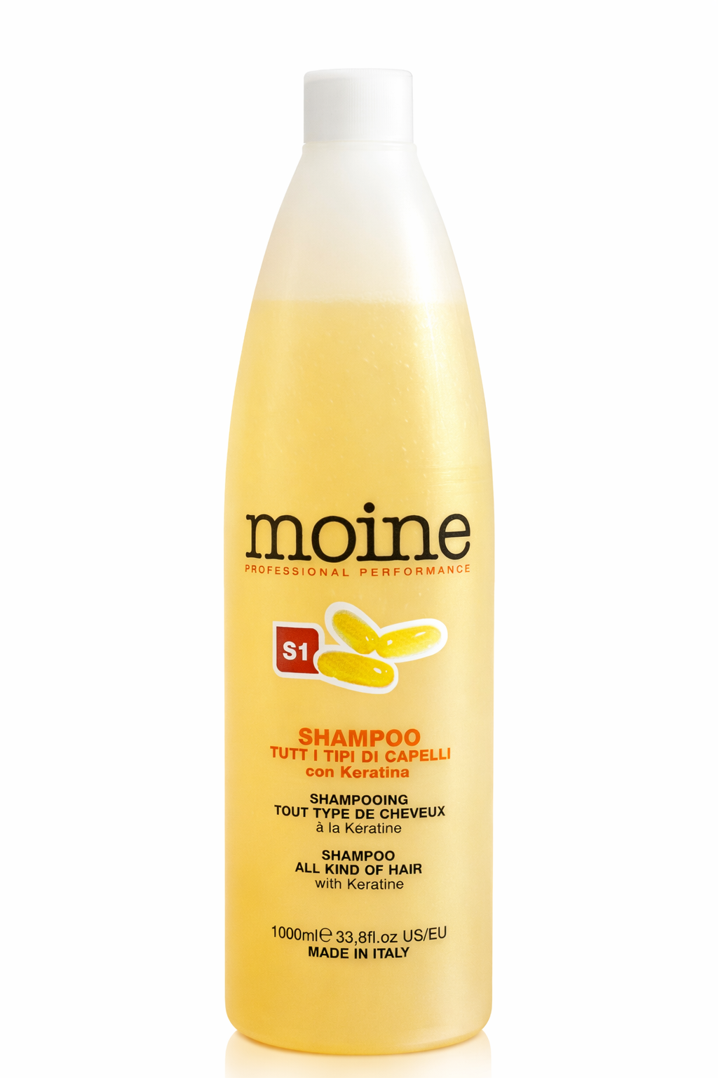 Renee Blanche Treatment Shampoo with Keratin 1000ml – Italian Professional Restorative Shampoo for All Hair Types | Nourishes, Softens, Adds Shine & Vitality