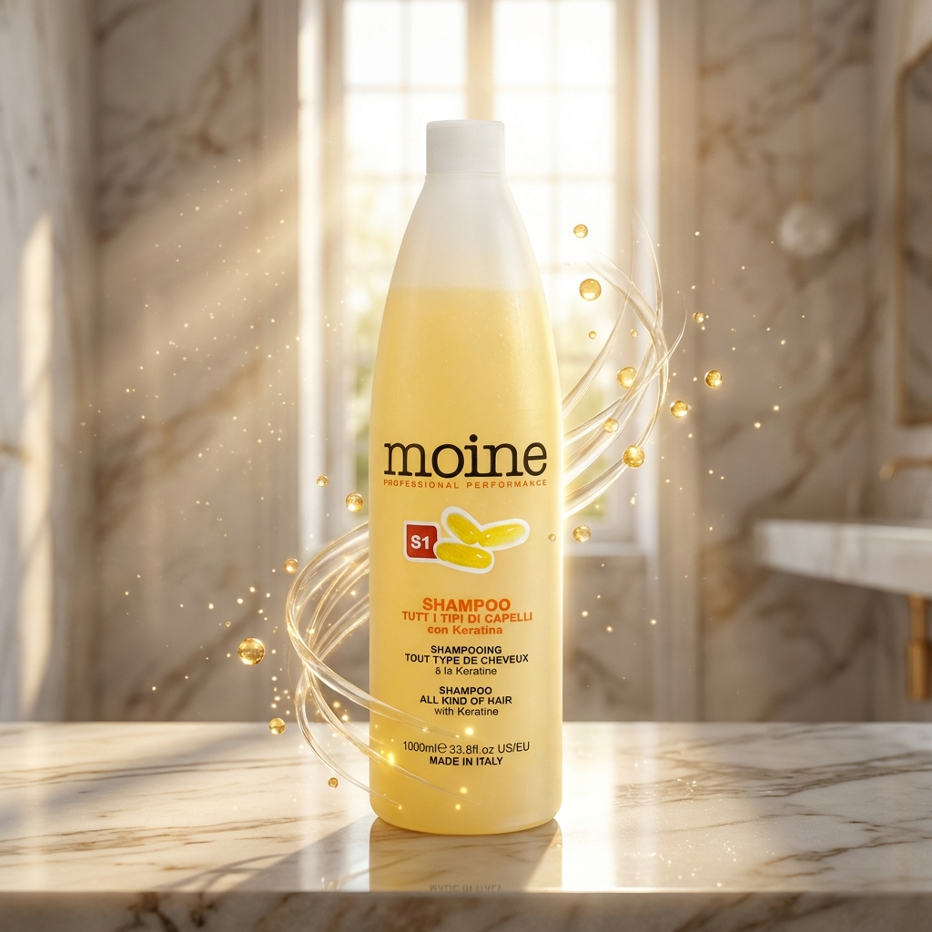 Renee Blanche Treatment Shampoo with Keratin 1000ml – Italian Professional Restorative Shampoo for All Hair Types | Nourishes, Softens, Adds Shine & Vitality