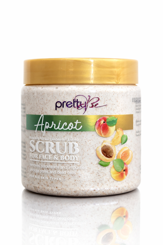 Pretty Be Apricot Scrub for Face and Body, All Skin Types -500ml