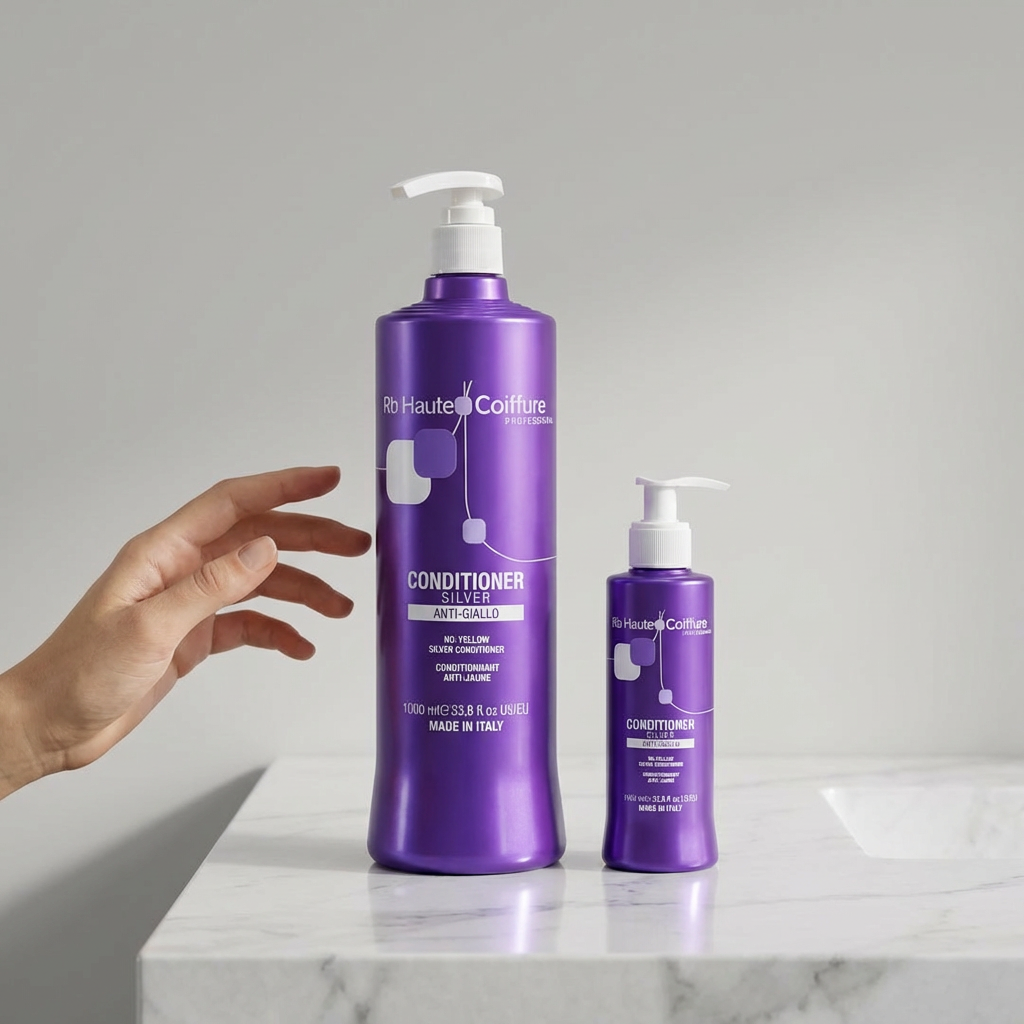 Renee Blanche silver conditioner, purple conditioner for anti-yellow- 1000 ml- Italy