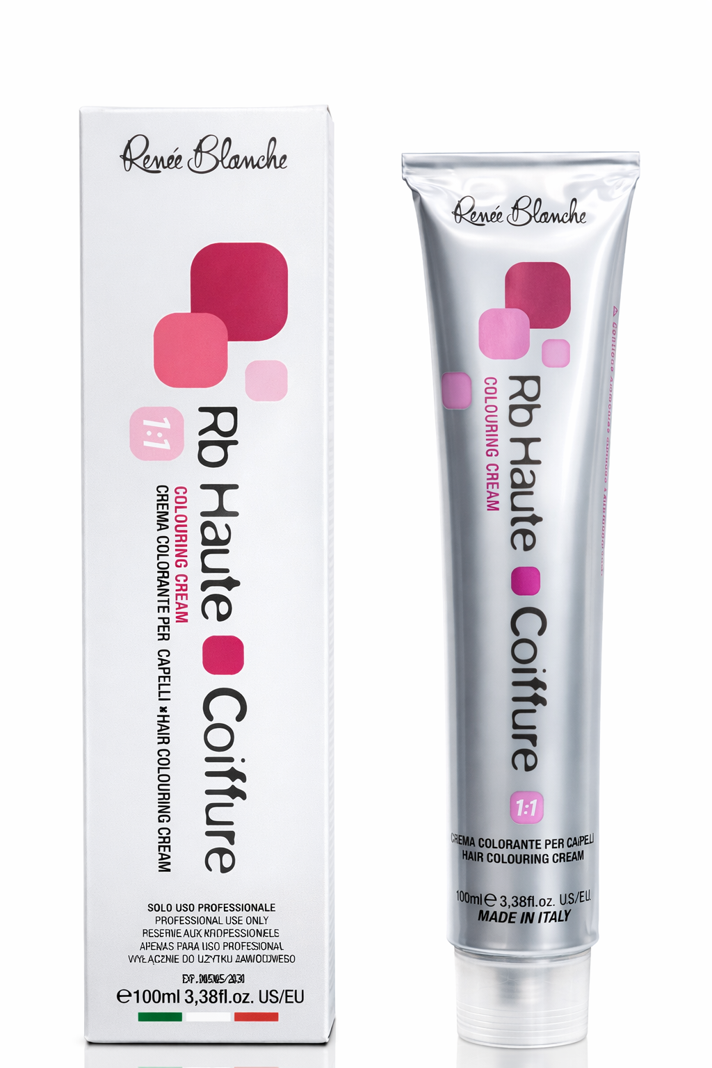 Renee Blanche Professional Hair Color, Hair dye - 7.61 Mahogany Blonde, 100 ml- Italy
