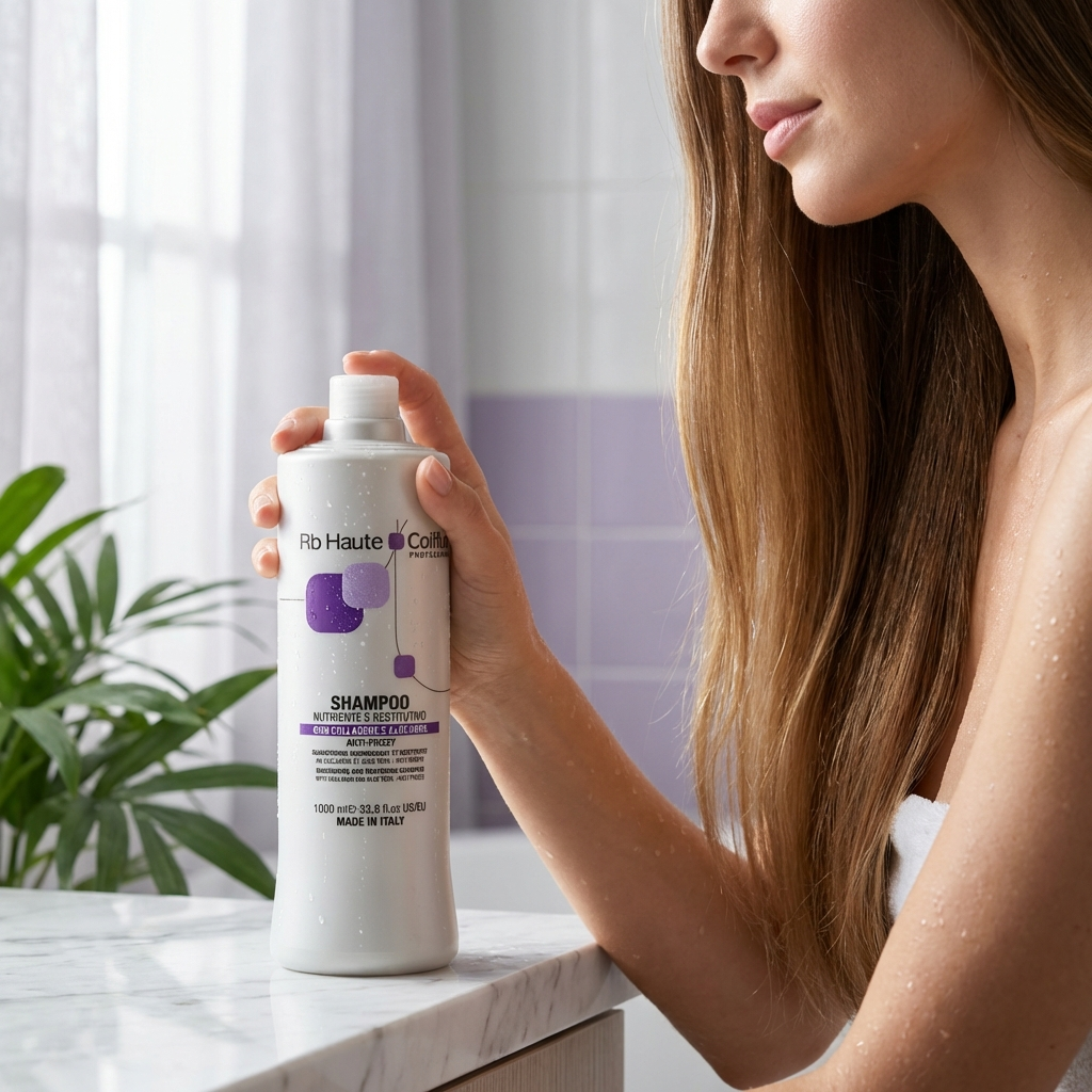 شامبو مغذي ومجدد للشعر مضاد للتجعد مع الكولاجين والصبار - رينيه بلانش، 1000 مل