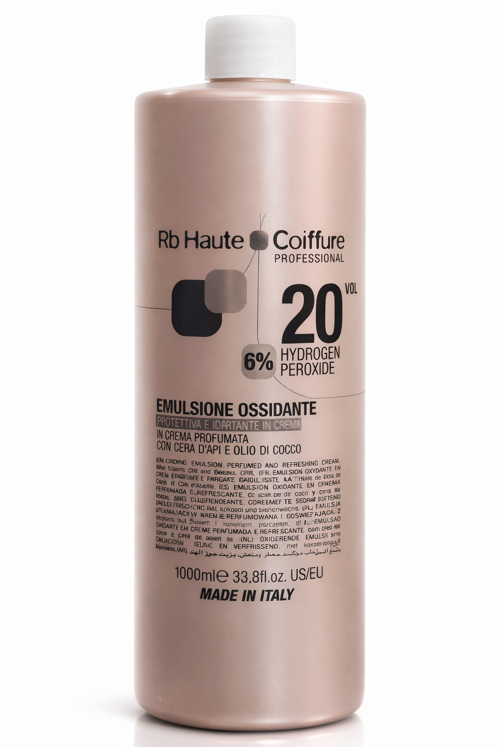 RB Haute Coiffure 20 Vol (6%) Hydrogen Peroxide Cream Developer, 1000ml