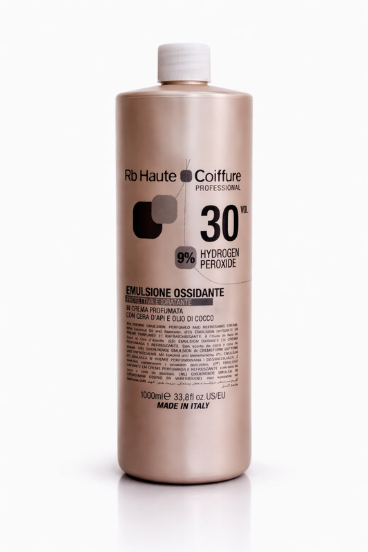 RB Haute Coiffure 30 Vol (9%) Hydrogen Peroxide Cream Developer, 1000ml