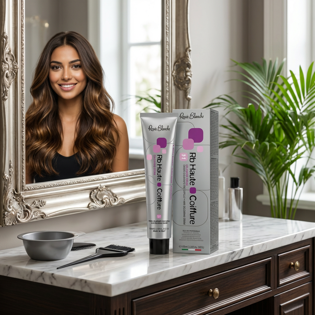Renee Blanche 3.0 Dark Brown Hair Dye 100ml –  Permanent Color | Rich Natural Dark Brown with Full Grey Coverage & Shine