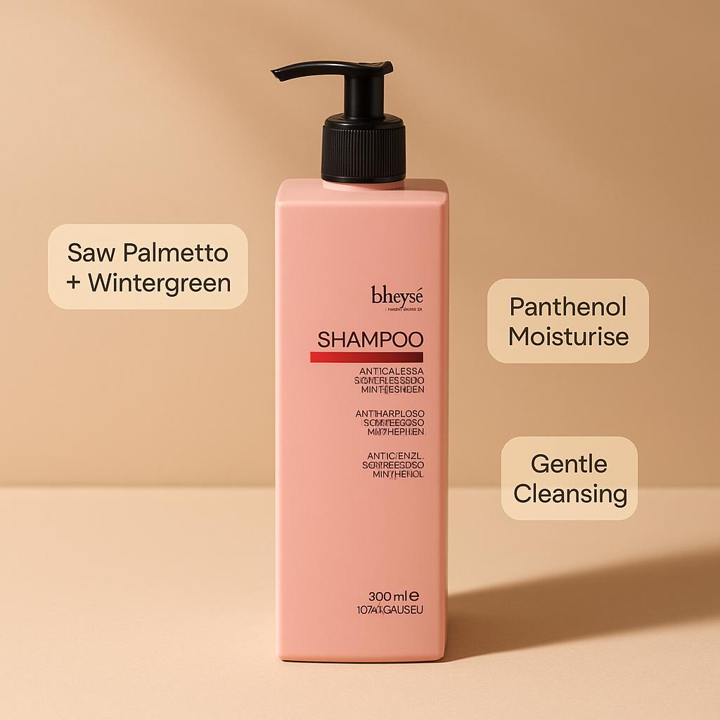 Bheysé Energy Anti-Hair Loss Shampoo 300ml – Italian Professional with Wintergreen, Panthenol & Saw Palmetto | Reduces Hair Fall & Strengthens Hair