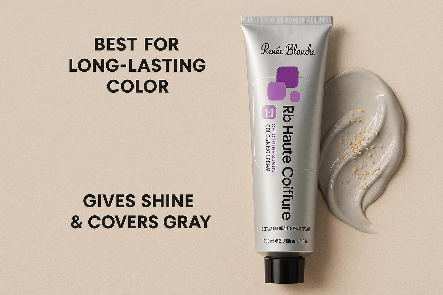 Renee Blanche Haute Coiffure Ash Intensifier Toner /11 100ml – Italian Professional Low-Ammonia Hair Color | Deepens Cool Ash Tones, Neutralizes Warmth & Brass in Blonde/Grey Hair