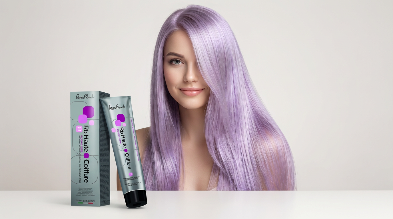 Renee Blanche Haute Coiffure 0.06 Violet Toner 100ml – Italian Professional Low-Ammonia Hair Color | Neutralizes Brass & Yellow Tones, Adds Cool Violet Shine to Blonde, Bleached & Grey Hair