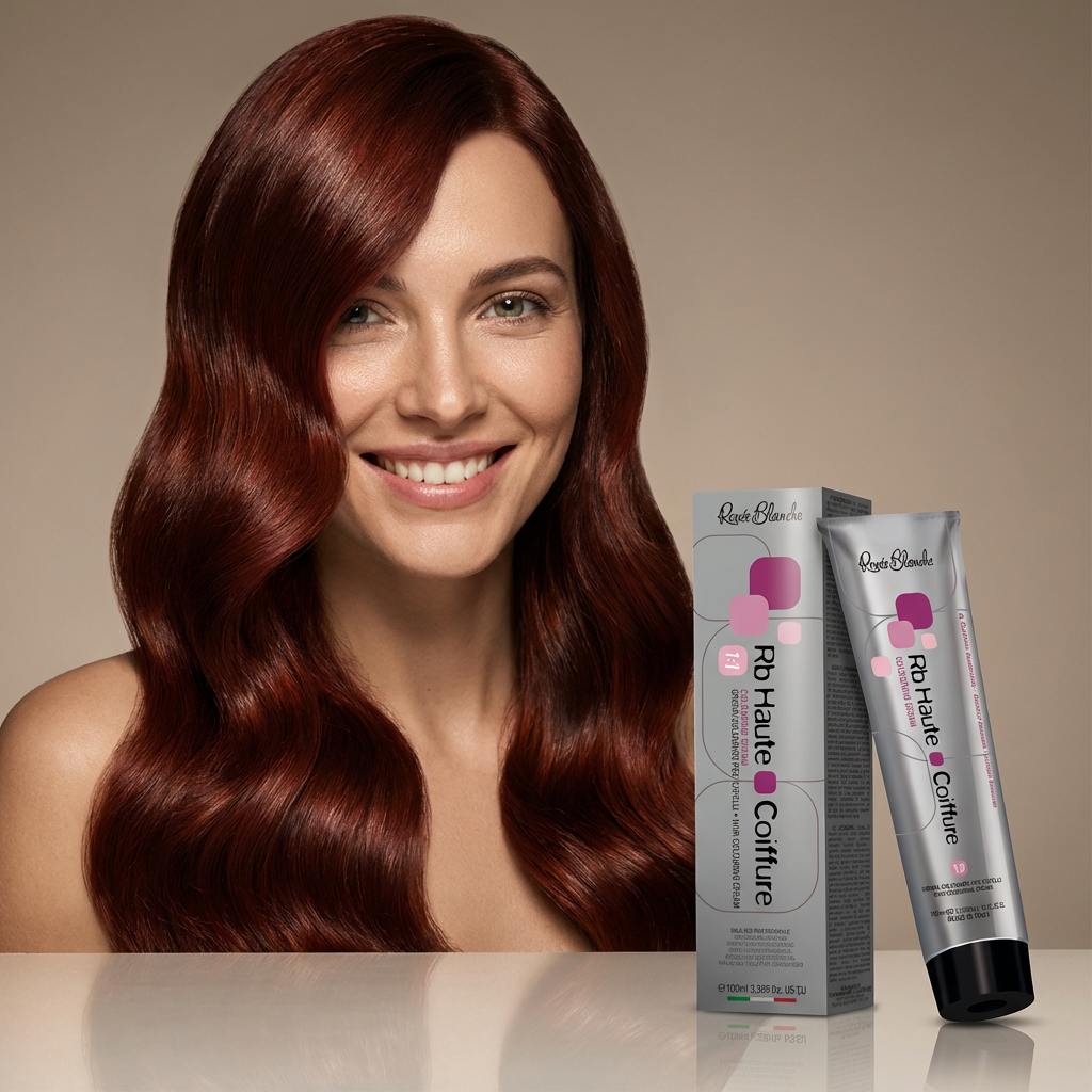 Professional Renee Blanche Haute Coiffure Hair Color 6.54 - Dark Copper Red Blond (100ml) | Intense Red-Copper Tones | Shea Butter