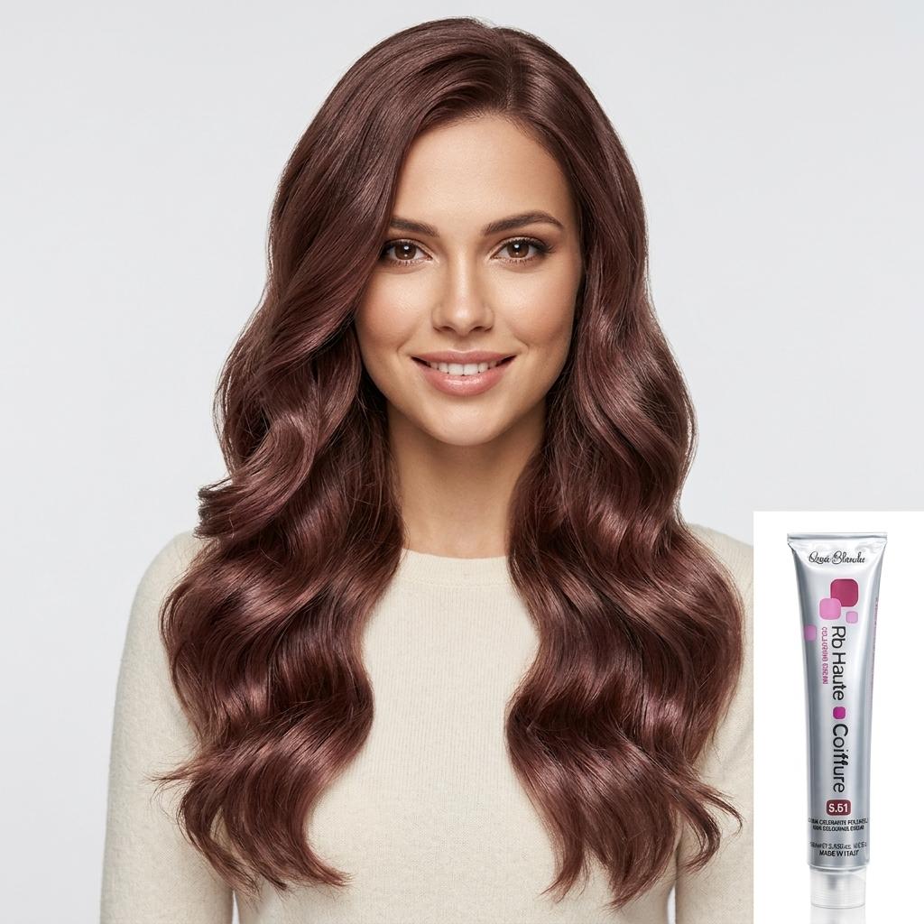 Renee Blanche Haute Coiffure Professional Hair Color, Hair dye - 5.51 Scarlet Red Light Brown, 100 ml- ITaly