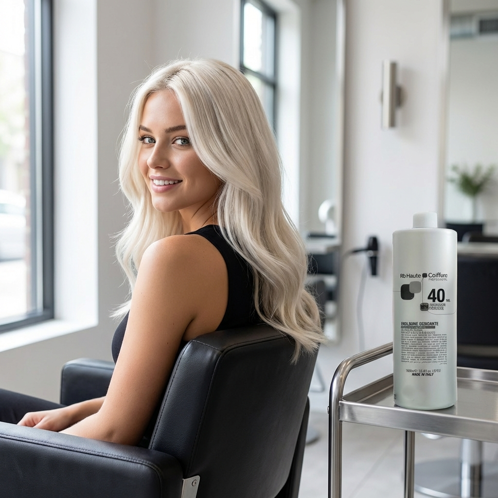 Professional Renee Blanche Oxygen Developer 40 Vol (12%) – 1000ml Salon Size | Stabilized Hydrogen Peroxide Cream | Maximum Lift Formula | Made in Italy