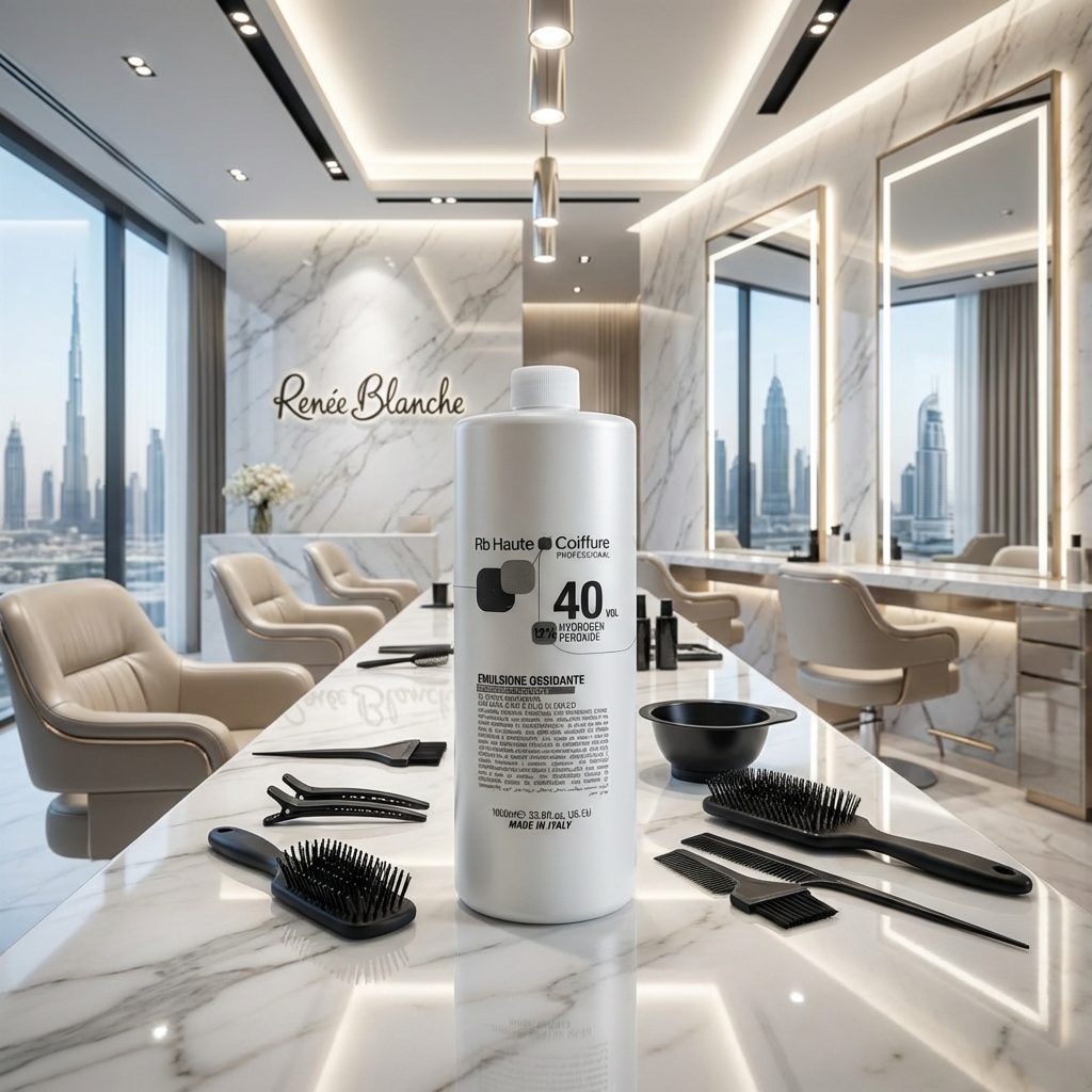 Professional Renee Blanche Oxygen Developer 40 Vol (12%) – 1000ml Salon Size | Stabilized Hydrogen Peroxide Cream | Maximum Lift Formula | Made in Italy