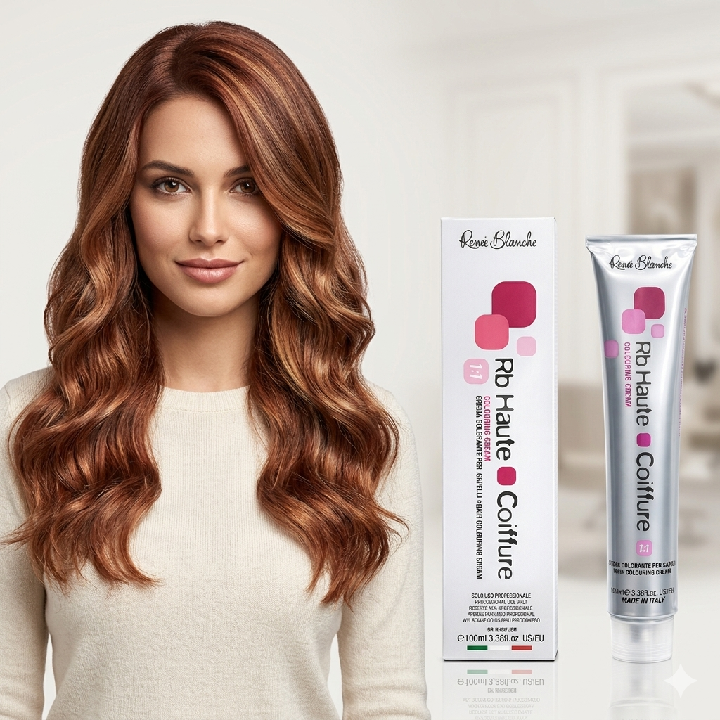 Renee Blanche Professional Hair Color, Hair dye - 7.61 Mahogany Blonde, 100 ml- Italy