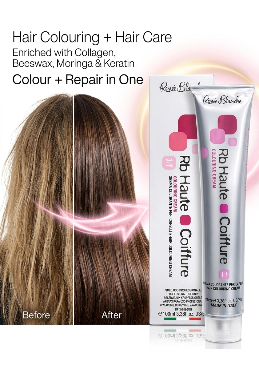 Renee Blanche Haute Coiffure Professional Hair Color, Hair dye - 7.15NC(7.83) Hazel Blond, 100 ml- Italy